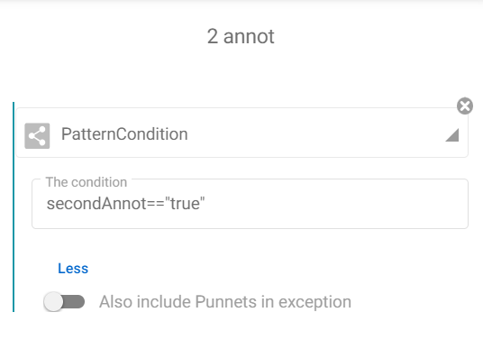 Condition configuration for files with 2 annotations