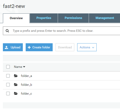 AWS S3 bucket destination