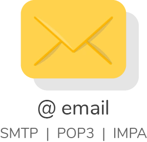 Email : SMTP, POP3, IMAP logo