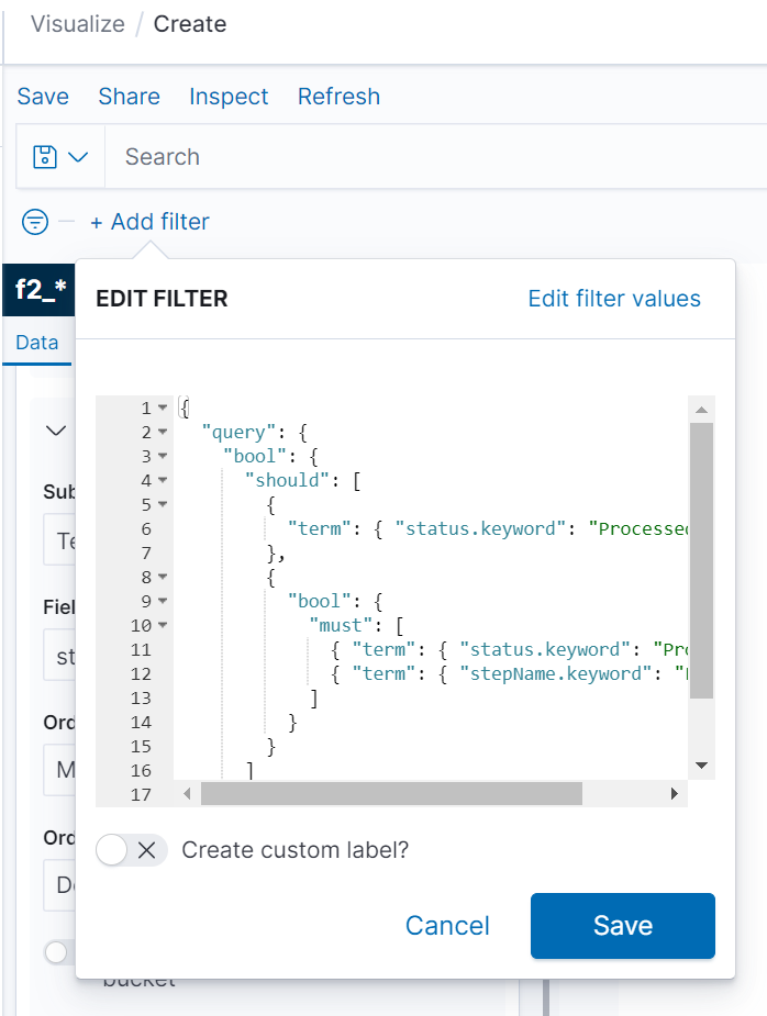 Dashboard : import menu