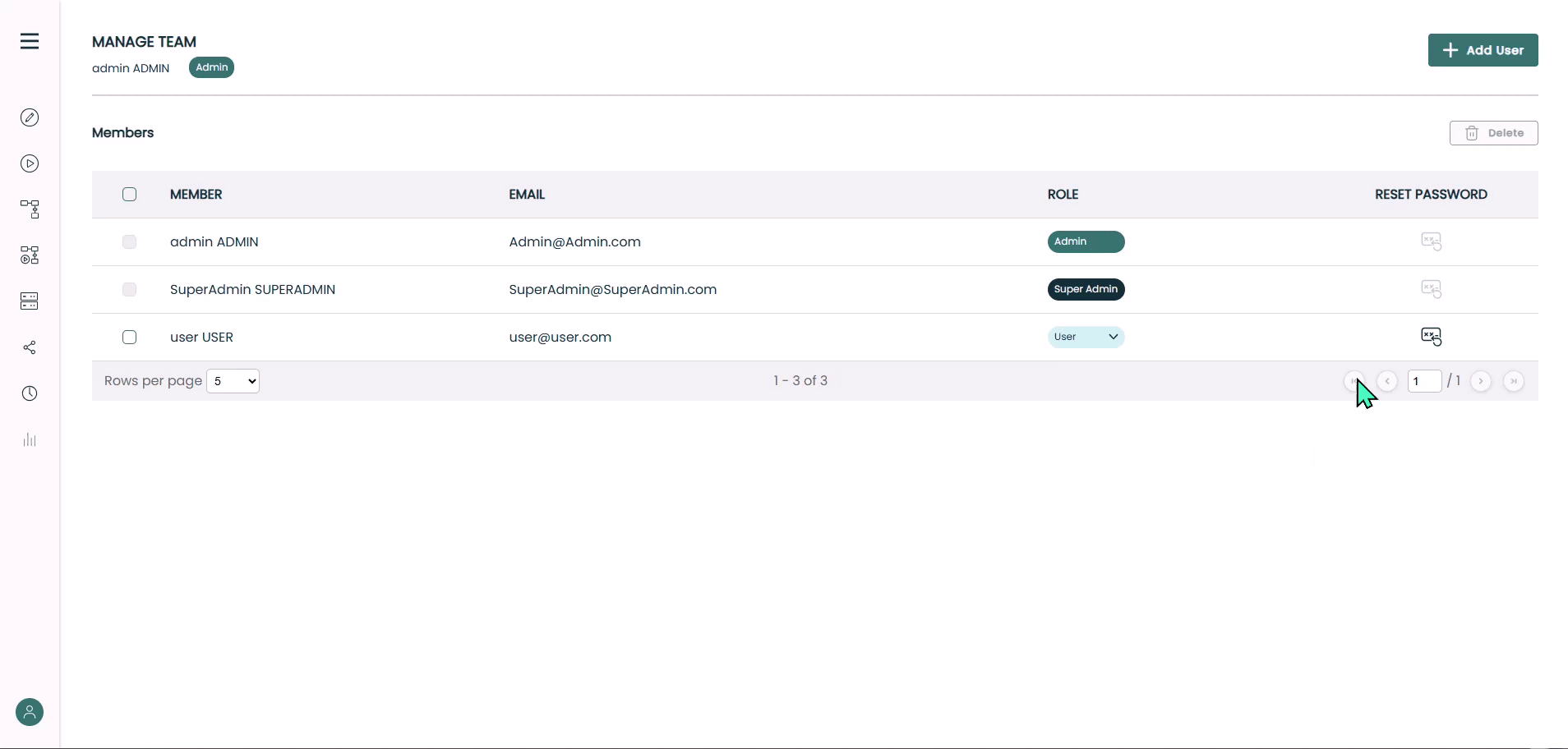 Reset Password Demo